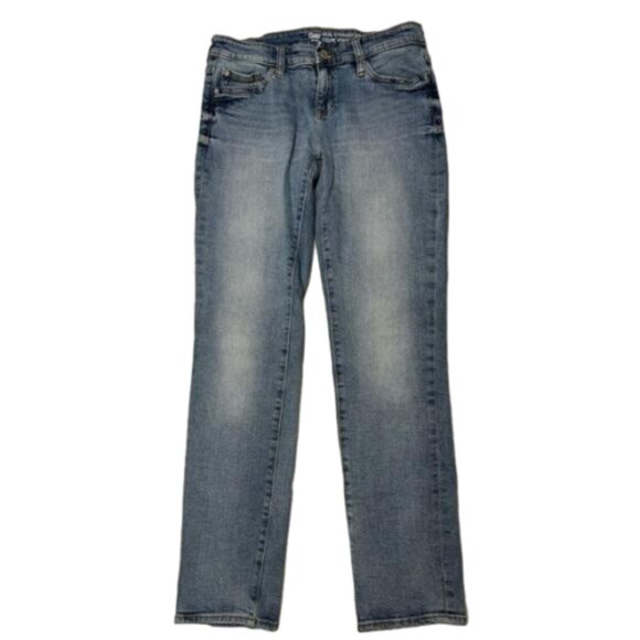 GAP Real Straight Fit Light/Medium Wash Jeans Size 4R #1840 - Picture 1 of 6